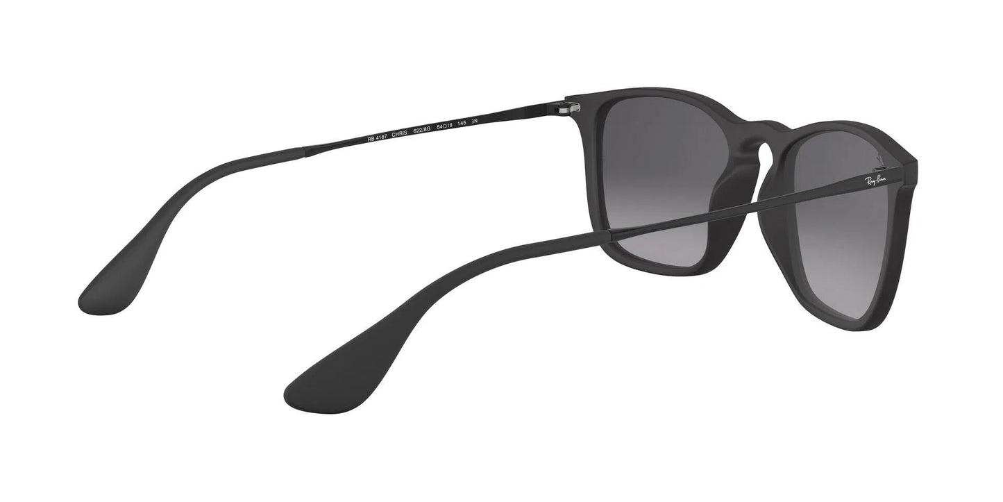 Lentes de Sol Ray Ban RB4187 Chris Negro-Ópticas LUX, Ve Más Allá