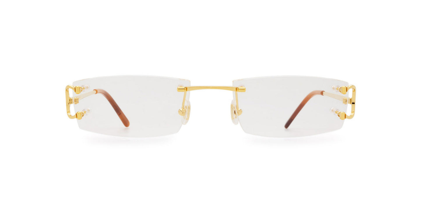 Lentes Oftálmico Cartier CT0092O Dorado