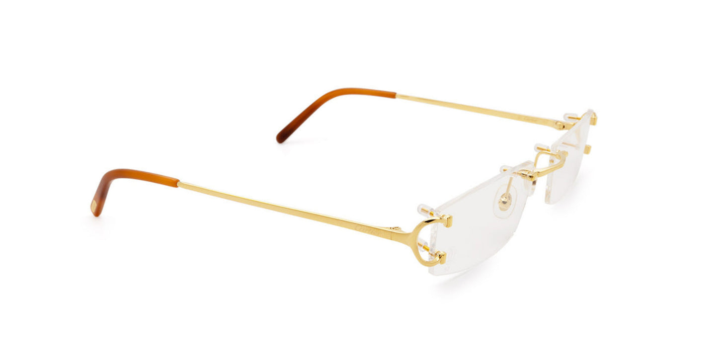 Lentes Oftálmico Cartier CT0092O Dorado