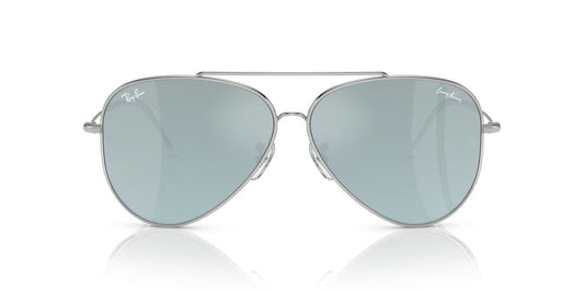 Lentes de Sol Ray Ban RBR0101S Aviator Reverse Lenny Kravitz Plata