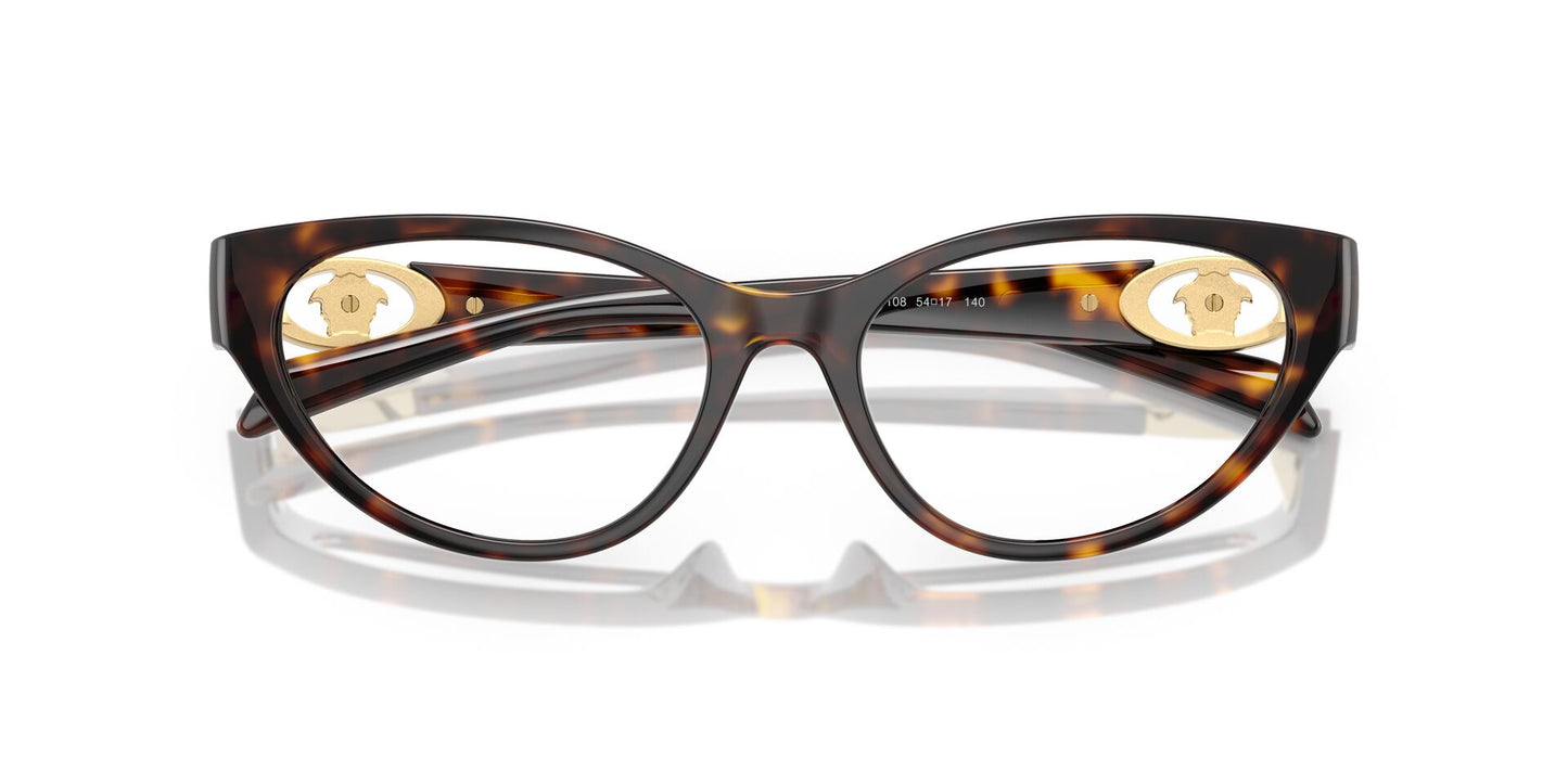 Lente Oftálmico Versace VE3372U Havana