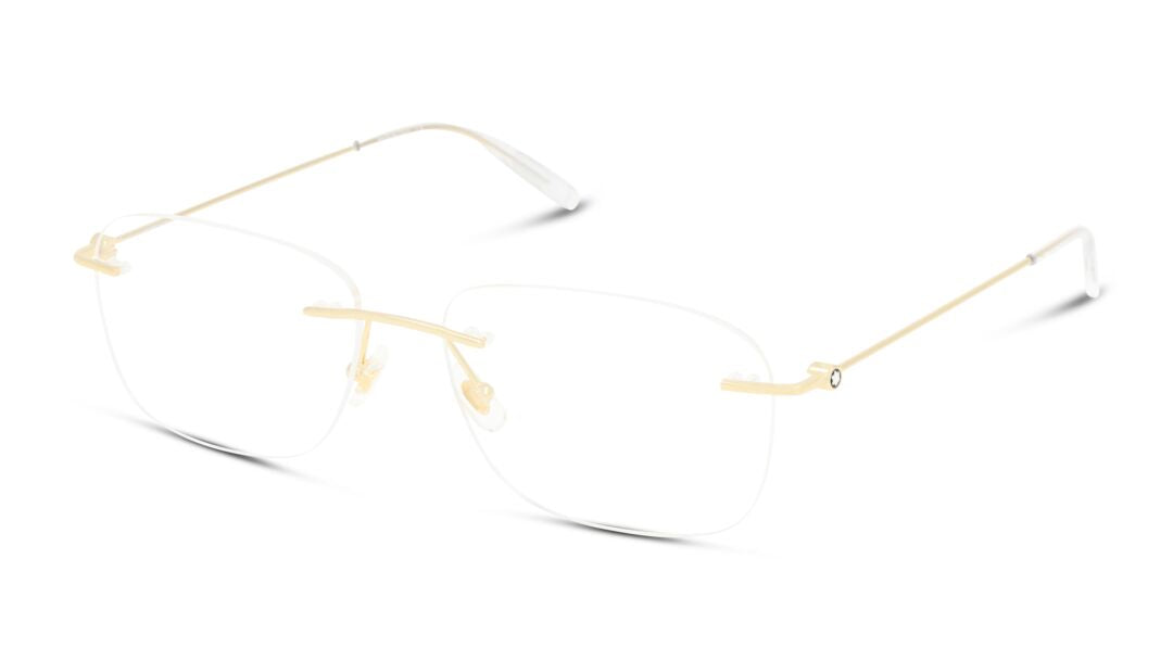 Lente Oftálmico Montblanc MB0075O Dorado