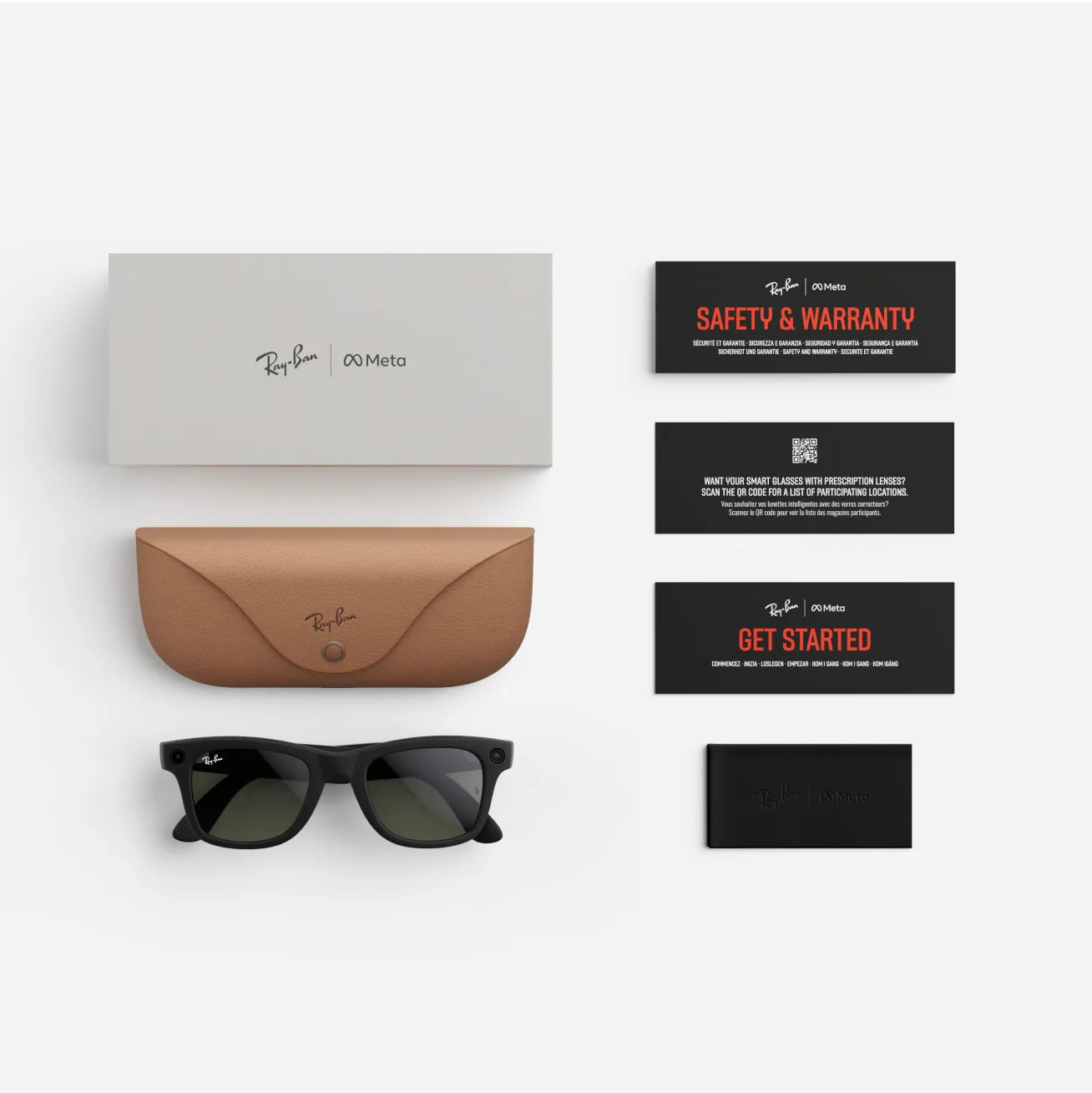 Lente Oftálmico Ray Ban Meta Wayfarer 0RW4008 Transitions® Negro