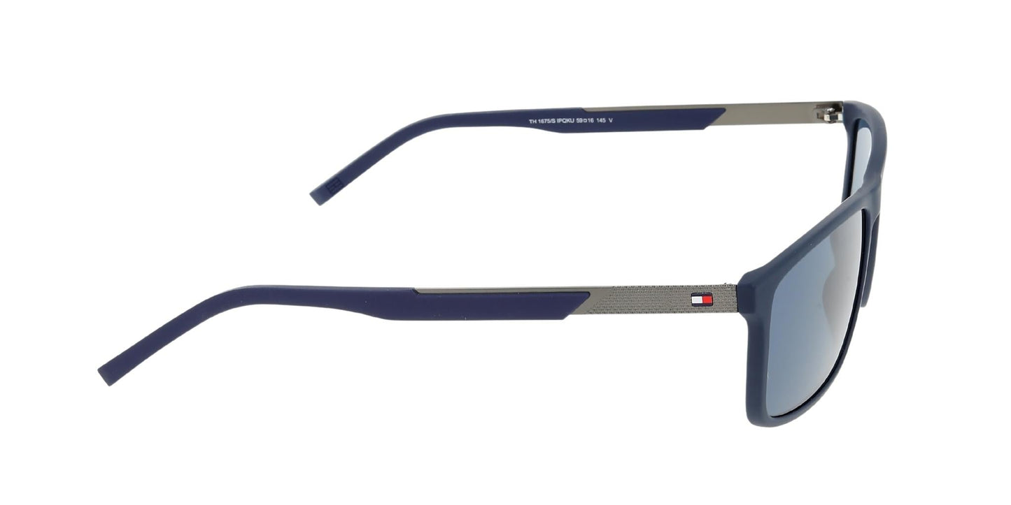 Lente Solar Tommy Hilfiger TH 1675/S Azul-Ópticas LUX, Ve Más Allá