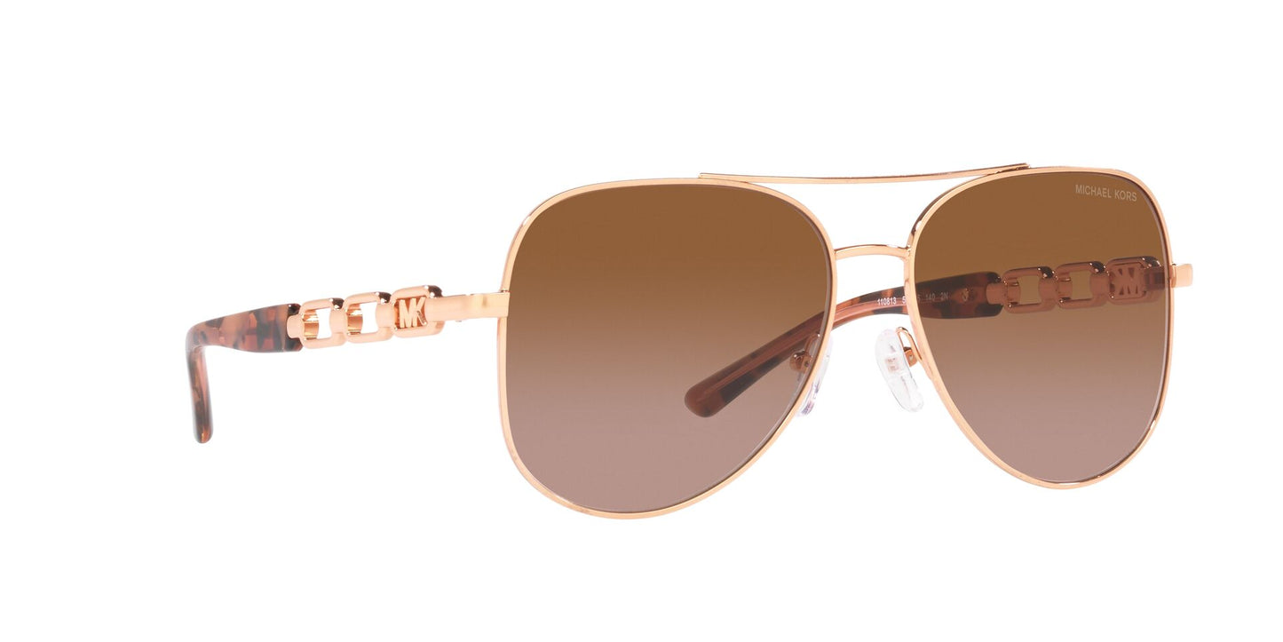 Lente Solar Michael Kors MK1121 Dorado-Ópticas LUX, Ve Más Allá