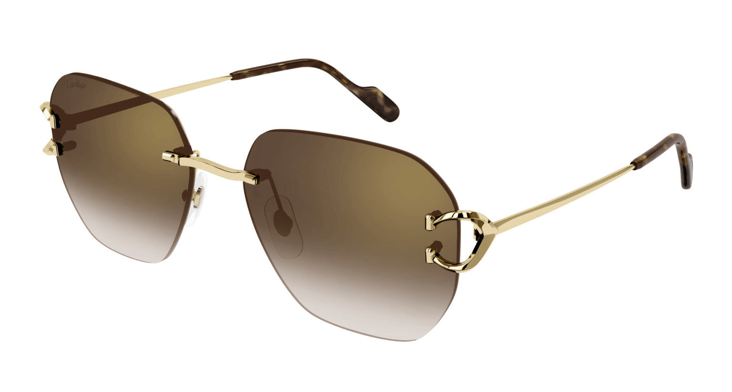 Lentes de Sol Cartier CT0394S Dorado