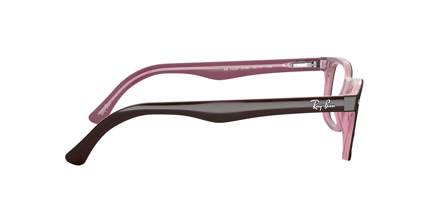 Lente Oftálmico Ray Ban RX5228 Café-Ópticas LUX, Ve Más Allá
