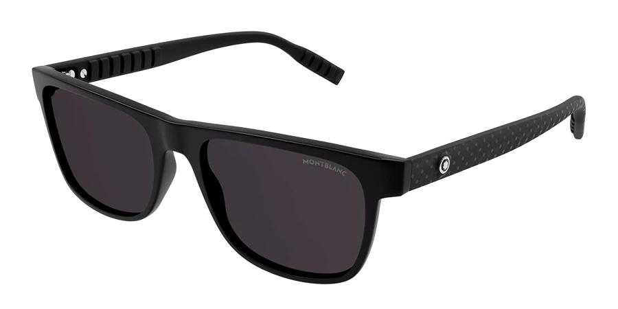 Lente Solar Montblanc MB0209S Negro-Ópticas LUX, Ve Más Allá