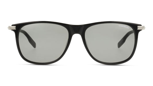 Lente Solar Montblanc MB0216S Negro-Ópticas LUX, Ve Más Allá