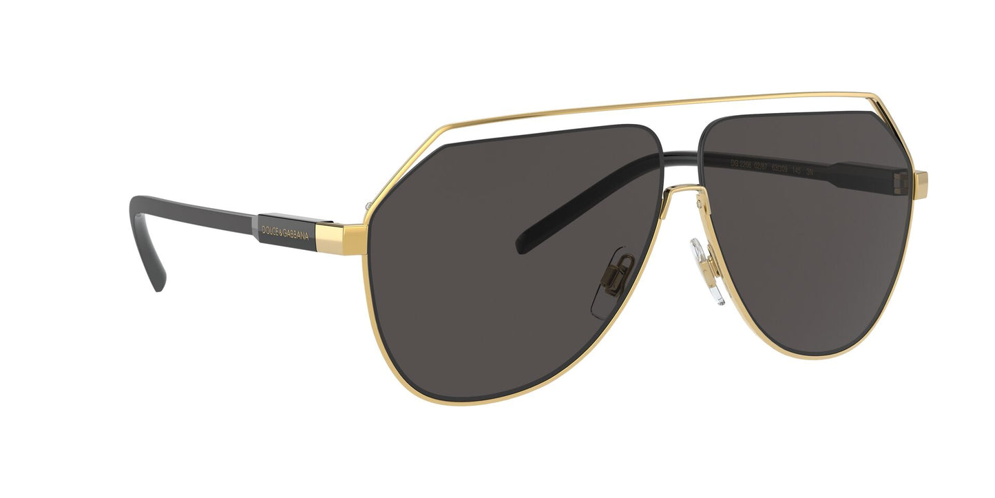 Lente Solar Dolce Gabbana DG2266 Dorado-Ópticas LUX, Ve Más Allá