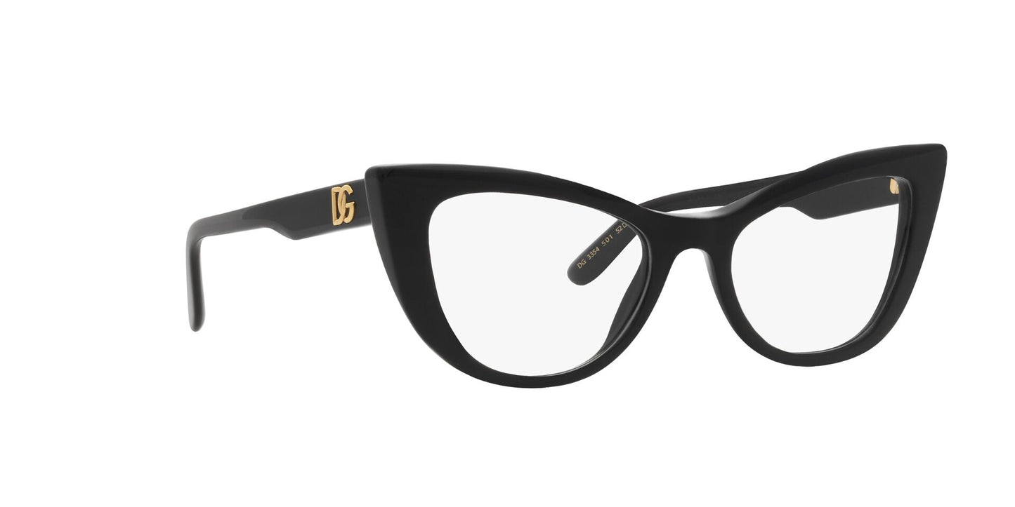 Lente Oftálmico Dolce Gabbana DG3354 Negro-Ópticas LUX, Ve Más Allá
