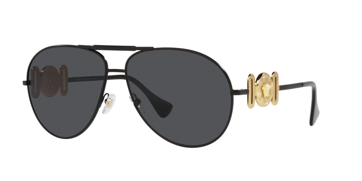 Lente Solar Versace VE2249 Negro-Ópticas LUX, Ve Más Allá