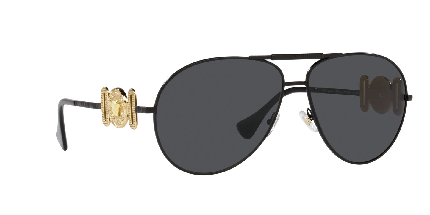 Lente Solar Versace VE2249 Negro-Ópticas LUX, Ve Más Allá