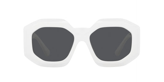 Lente Solar Versace VE4424U Blanco-Ópticas LUX, Ve Más Allá