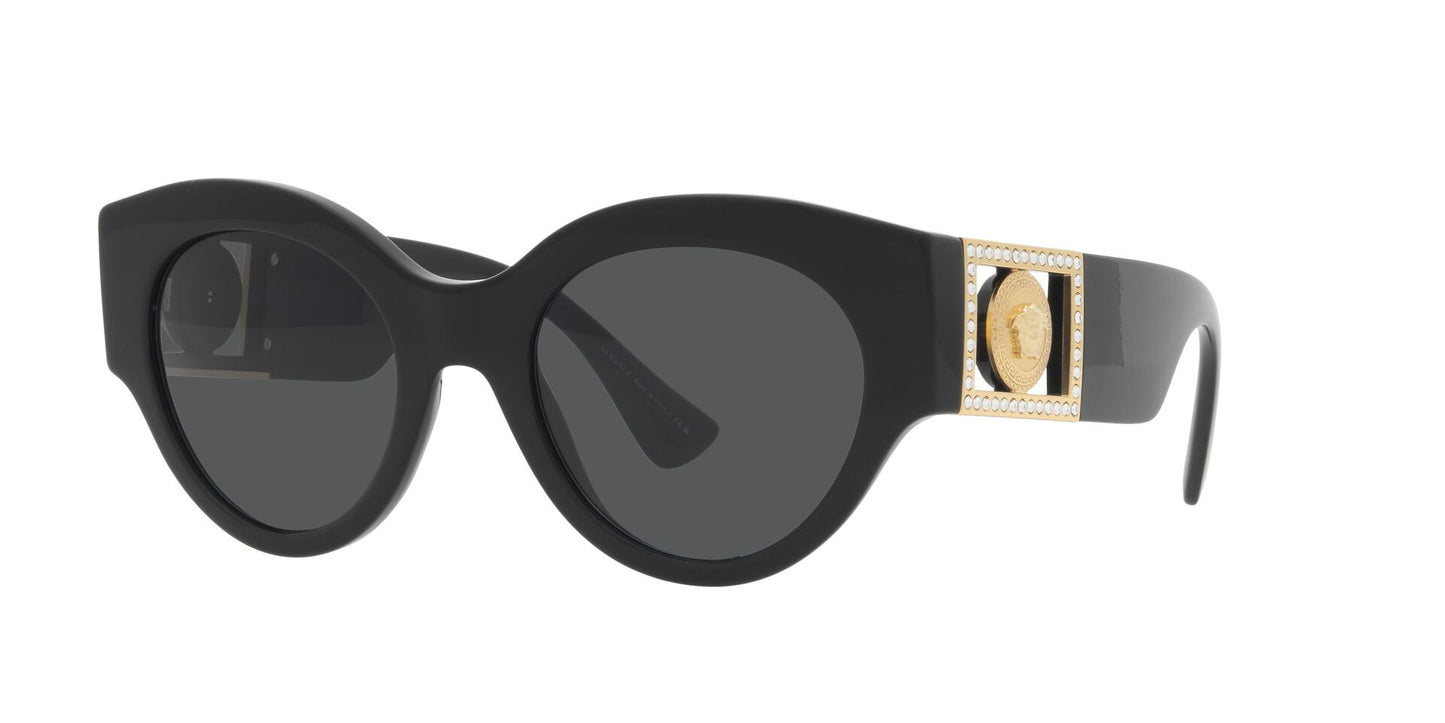 Lente Solar Versace VE4438B Negro-Ópticas LUX, Ve Más Allá