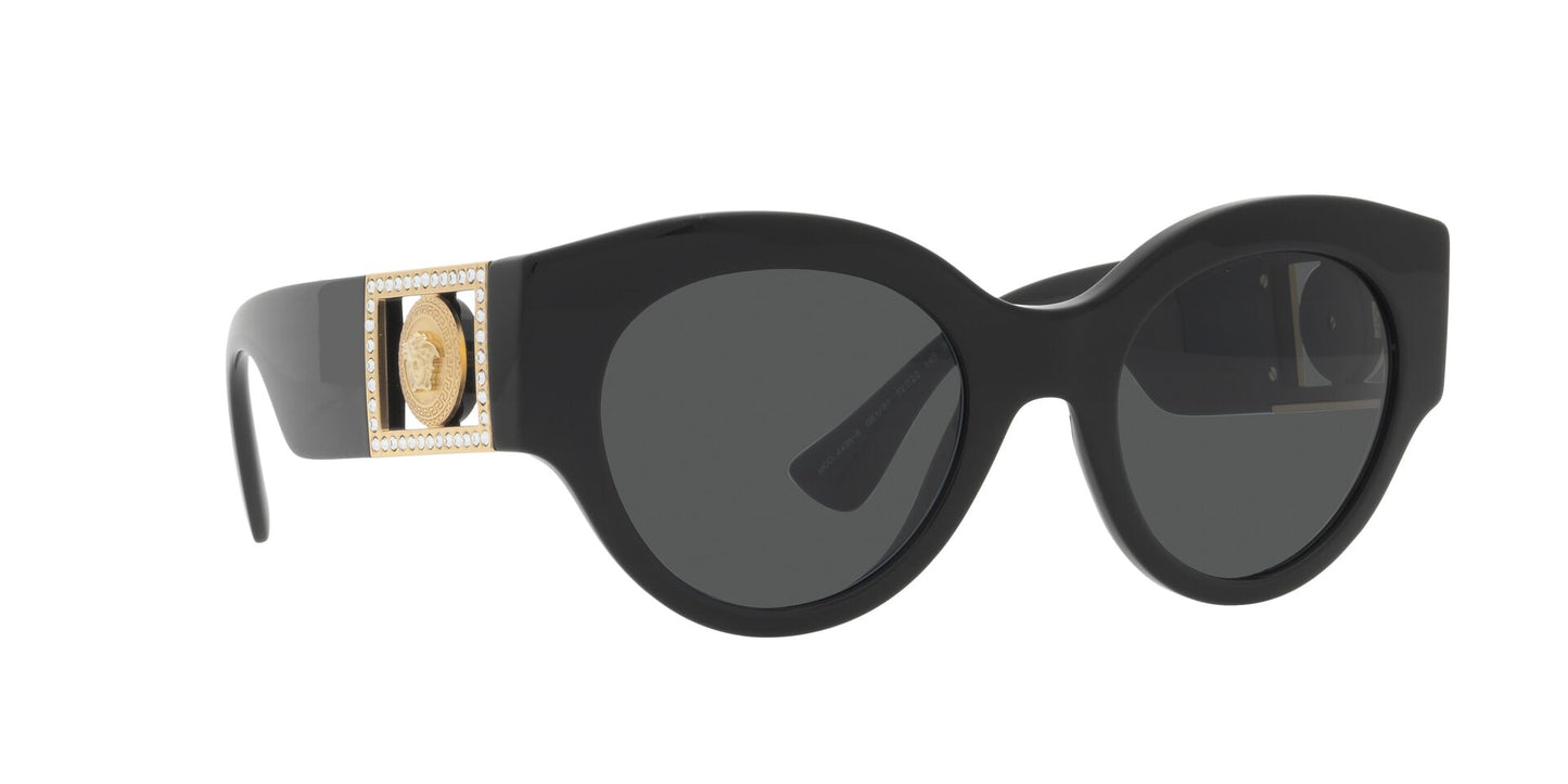 Lente Solar Versace VE4438B Negro-Ópticas LUX, Ve Más Allá