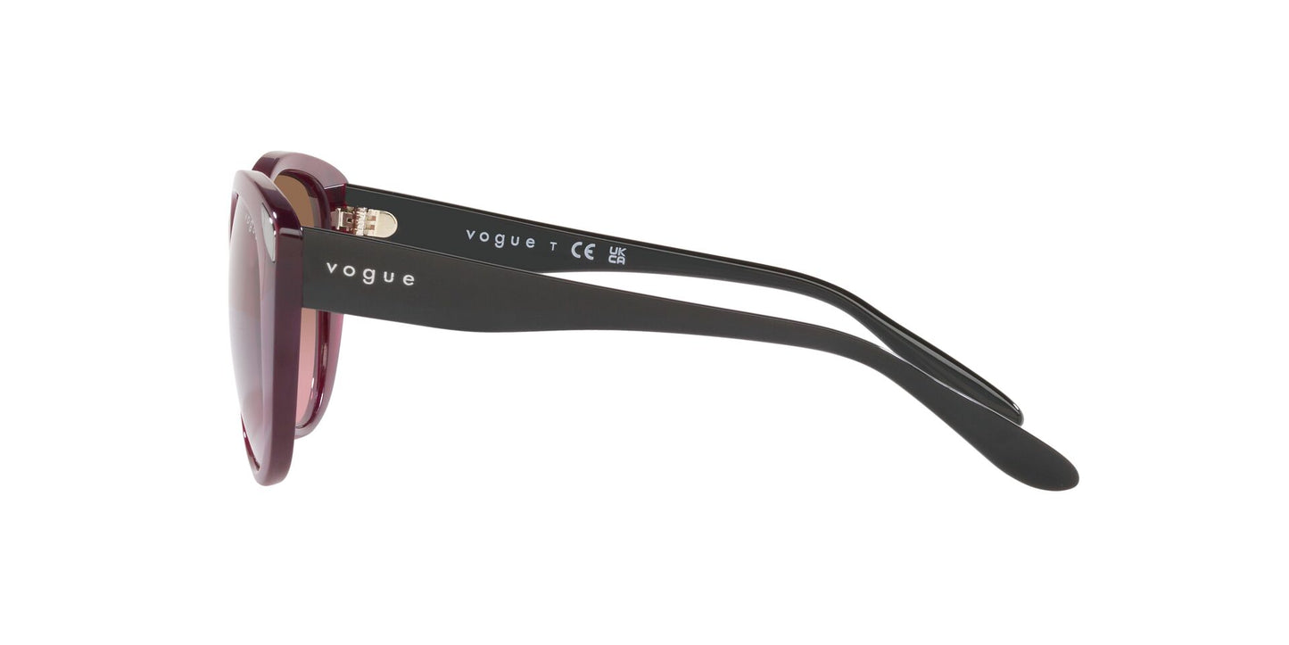 Lente Solar Vogue VO5457S Rojo-Ópticas LUX, Ve Más Allá