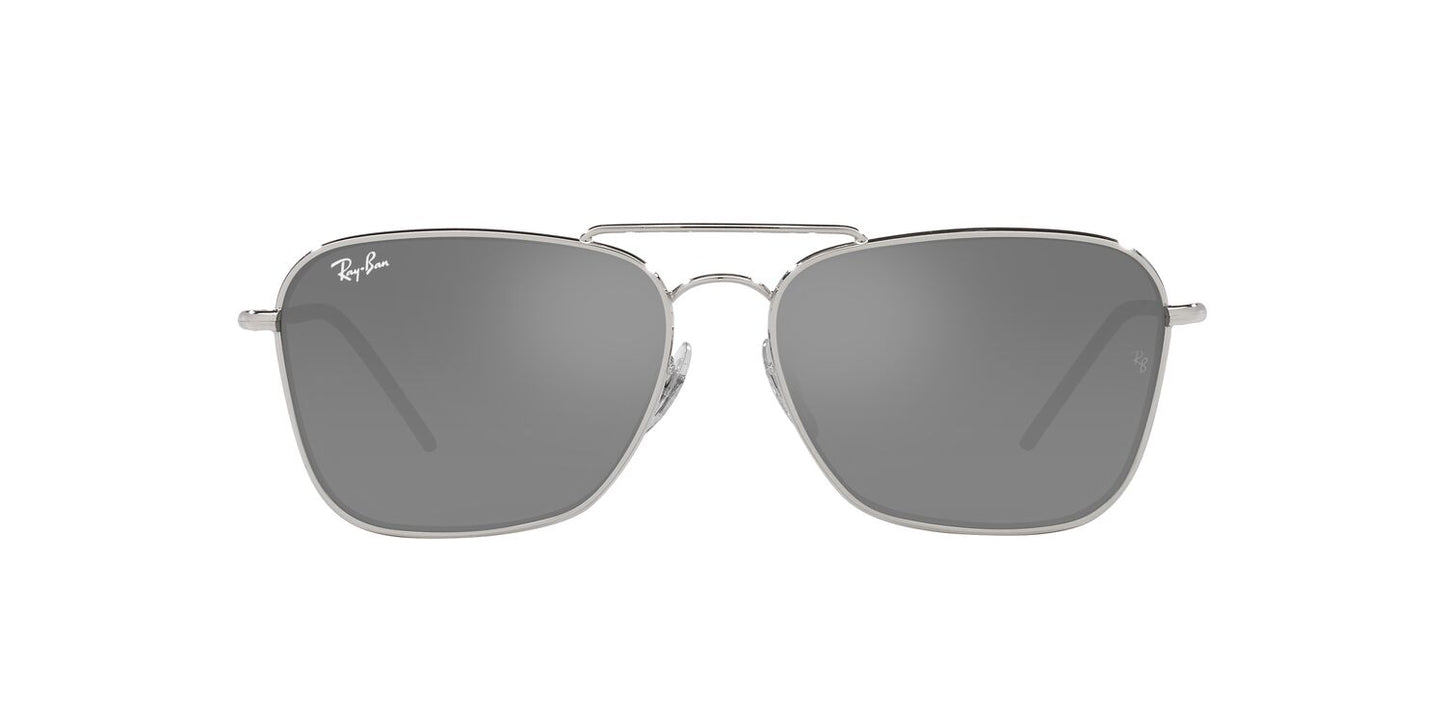 Lentes de Sol Ray Ban RBR0102S Caravan Reverse Plata