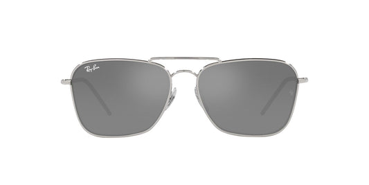 Lentes de Sol Ray Ban RBR0102S Caravan Reverse Plata
