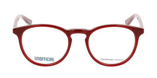 Lente Oftálmico Unofficial UNOT0076 Rojo