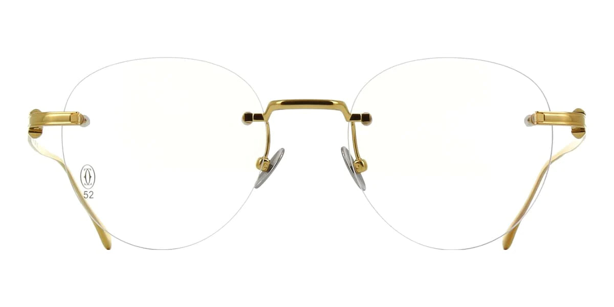 Lente Oftálmico Cartier CT0342O Dorado-Ópticas LUX, Ve Más Allá