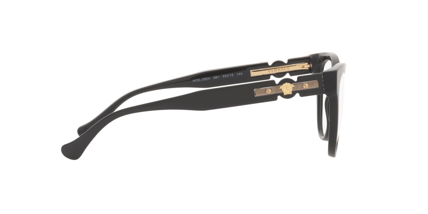 Lente Oftálmico Versace VE3304 Negro-Ópticas LUX, Ve Más Allá