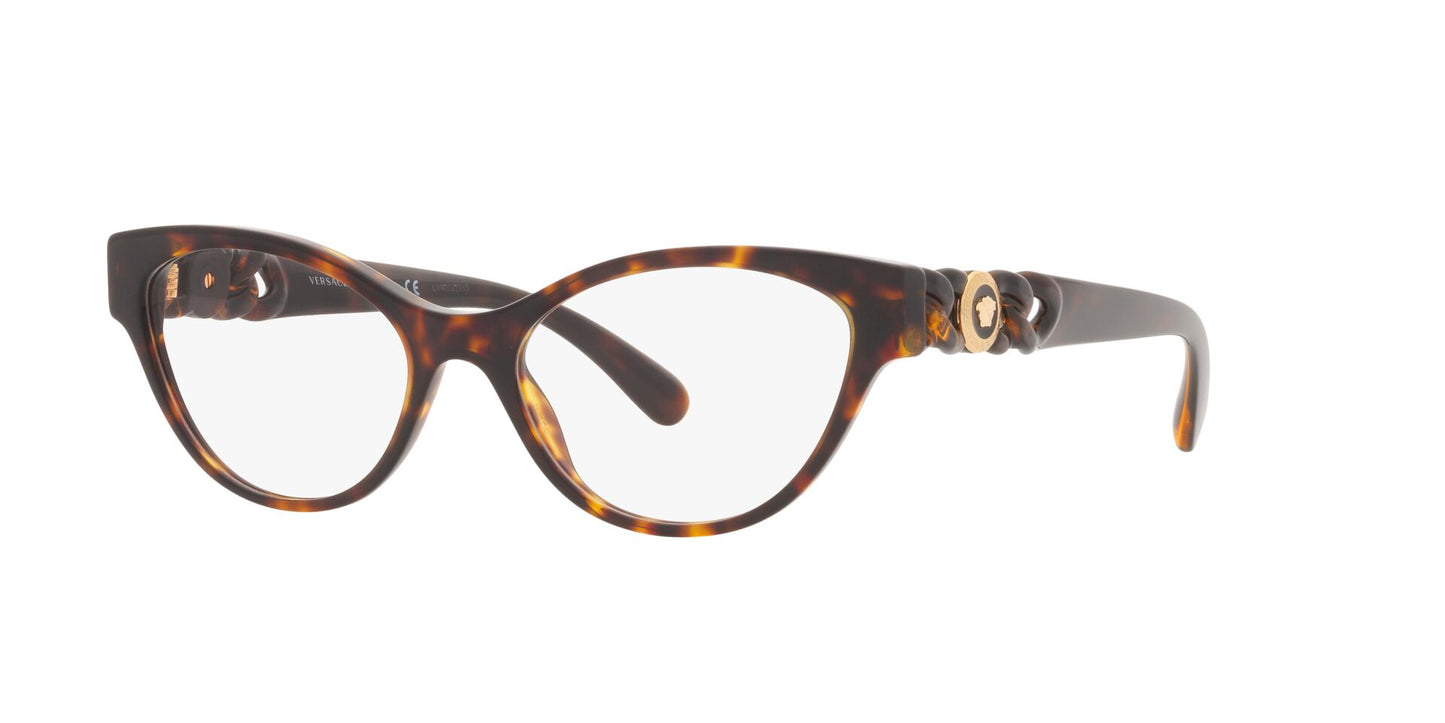 Lente Oftálmico Versace VE3305 Havana-Ópticas LUX, Ve Más Allá
