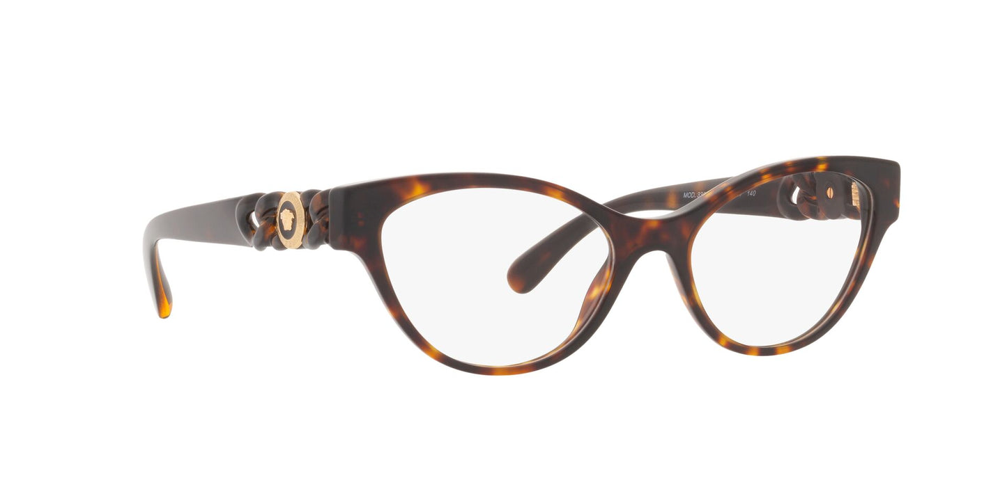 Lente Oftálmico Versace VE3305 Havana-Ópticas LUX, Ve Más Allá