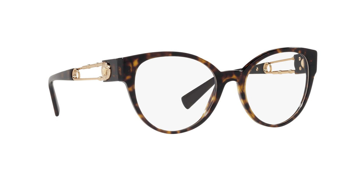 Lente Oftálmico Versace VE3307 Havana-Ópticas LUX, Ve Más Allá