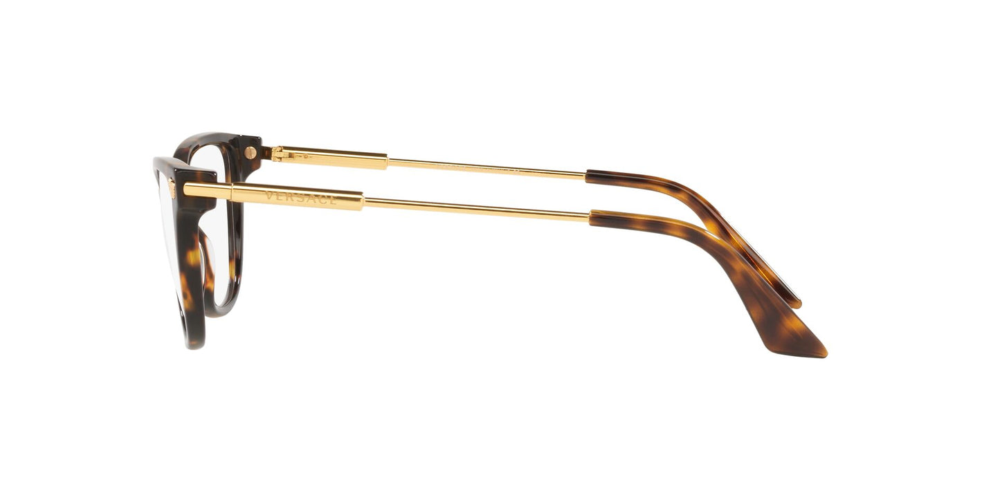 Lente Oftálmico Versace VE3309 Havana-Ópticas LUX, Ve Más Allá