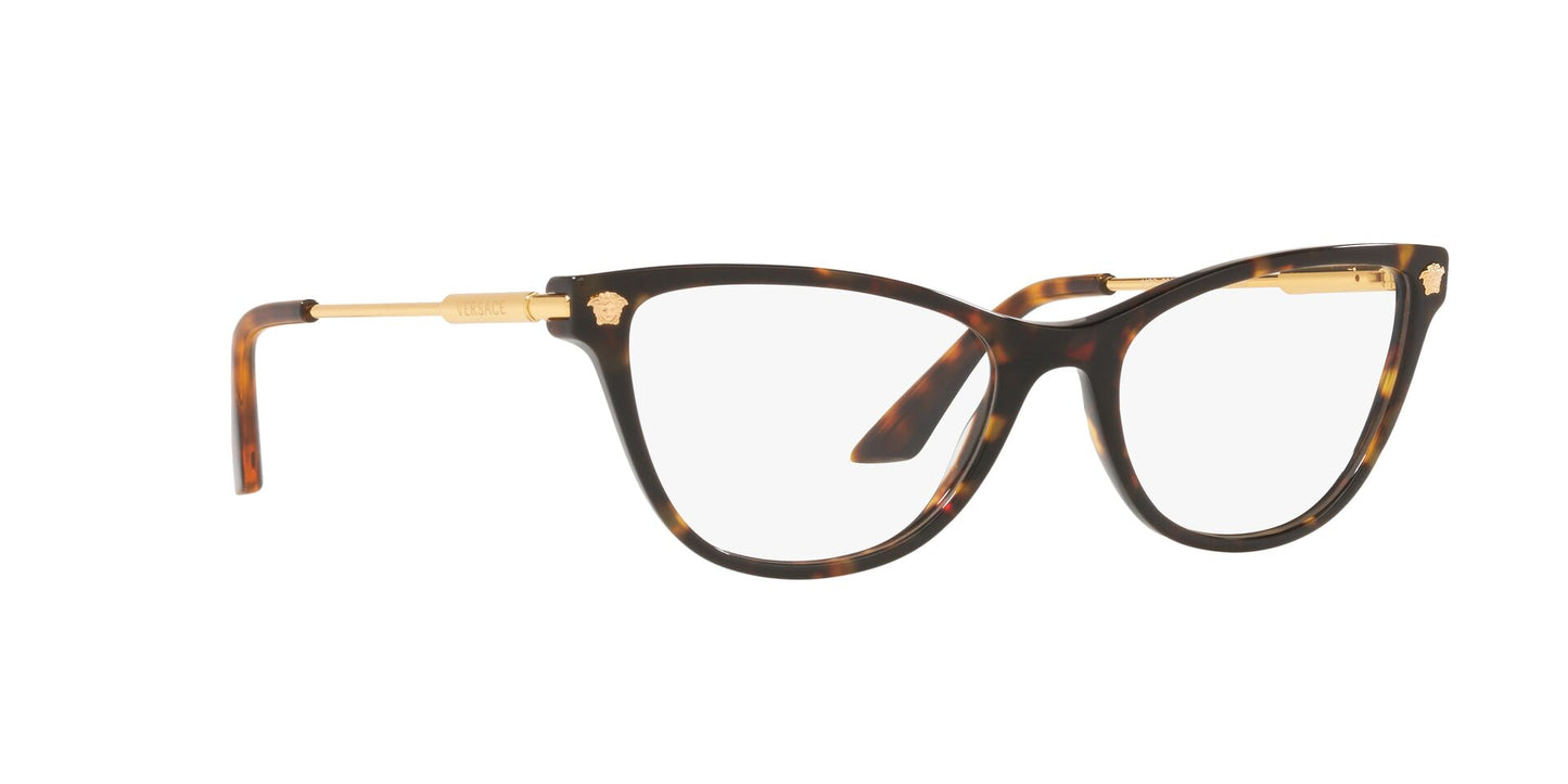 Lente Oftálmico Versace VE3309 Havana-Ópticas LUX, Ve Más Allá