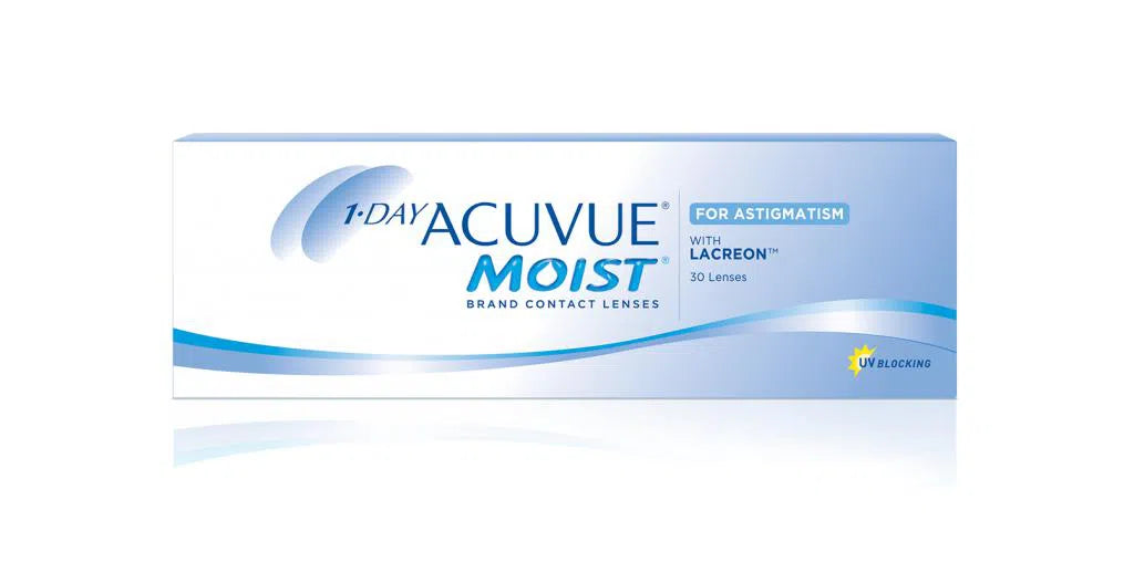 Lentes de Contacto 1 Day Acuvue Moist para Astigmatismo-Ópticas LUX, Ve Más Allá