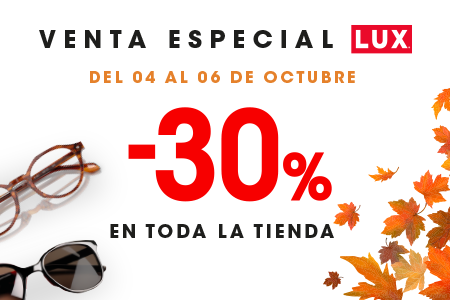 30% de descuento en toda la tienda