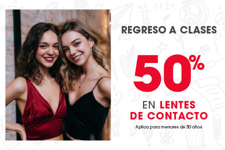 50% en Lentes de contacto