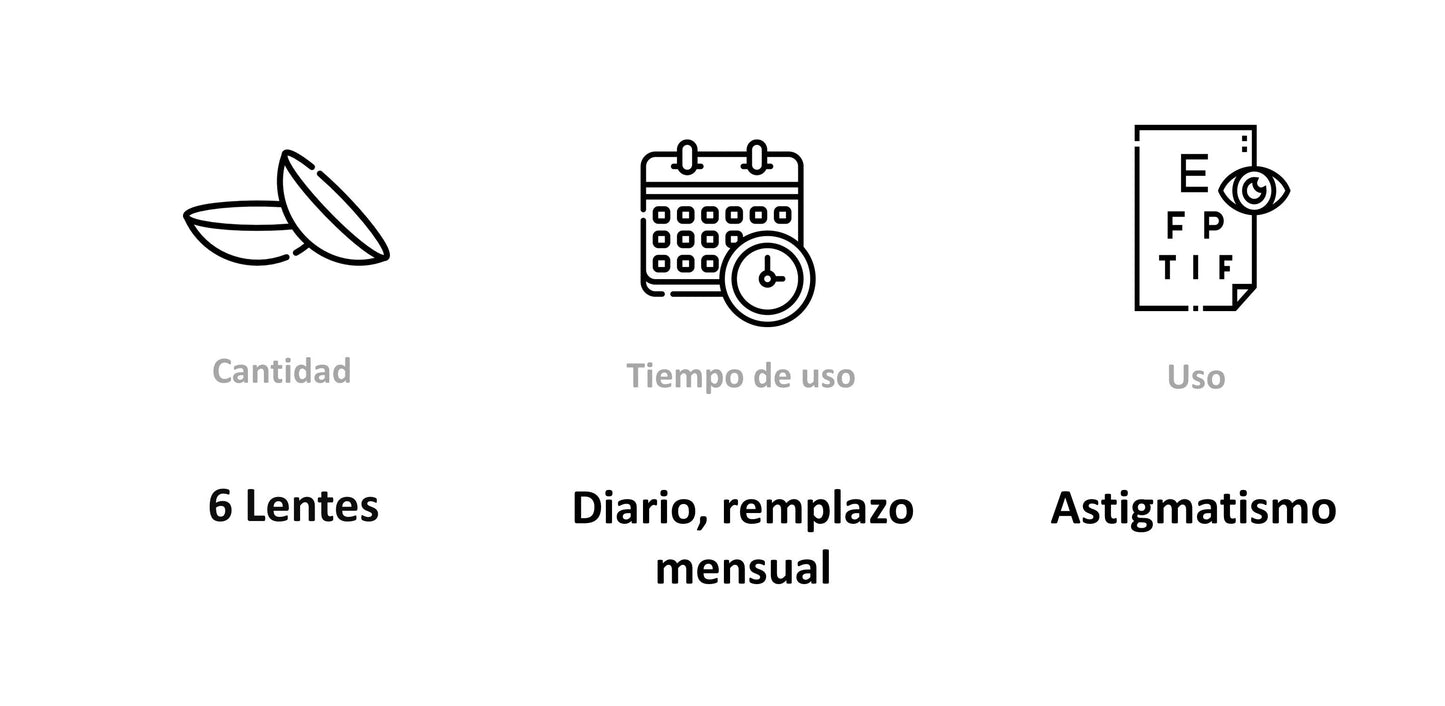 Lentes de Contacto Ultra tórico para Astigmatismo-Ópticas LUX, Ve Más Allá