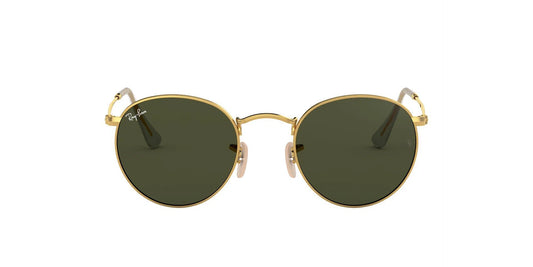 Lentes de Sol Ray Ban RB3447 Round Dorado-Ópticas LUX, Ve Más Allá