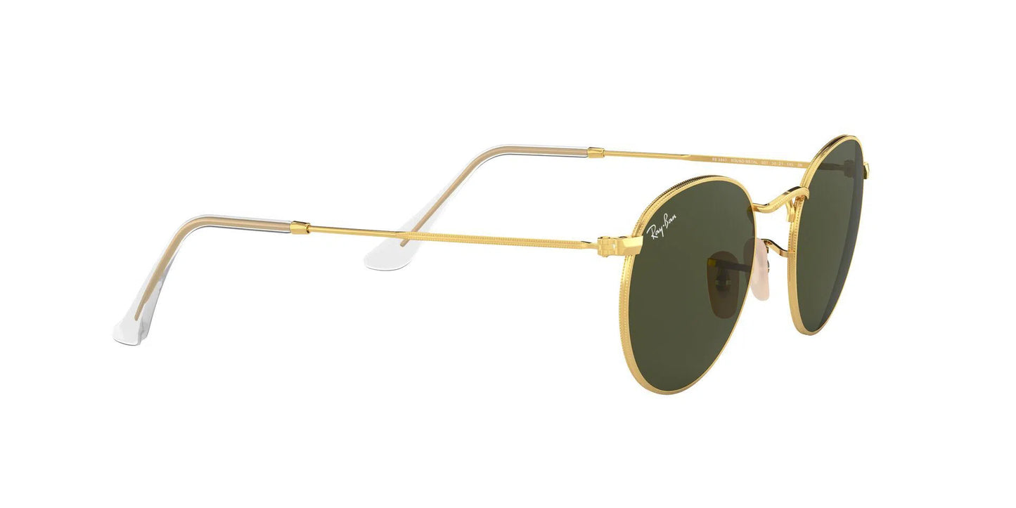 Lentes de Sol Ray Ban RB3447 Round Dorado-Ópticas LUX, Ve Más Allá