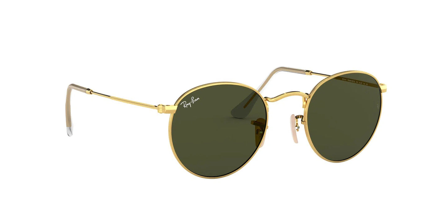 Lentes de Sol Ray Ban RB3447 Round Dorado-Ópticas LUX, Ve Más Allá