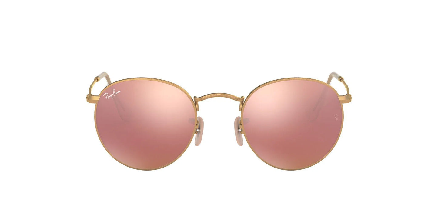 Lentes de Sol Ray Ban RB3447 Round Dorado-Ópticas LUX, Ve Más Allá