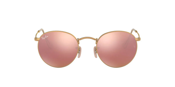 Lentes de Sol Ray Ban RB3447 Round Dorado-Ópticas LUX, Ve Más Allá