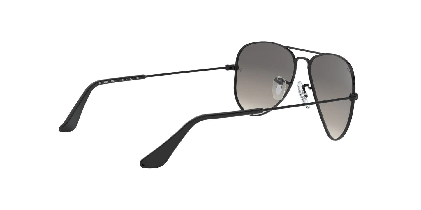 Lentes de Sol Ray Ban RJ9506S Junior aviator Negro-Ópticas LUX, Ve Más Allá