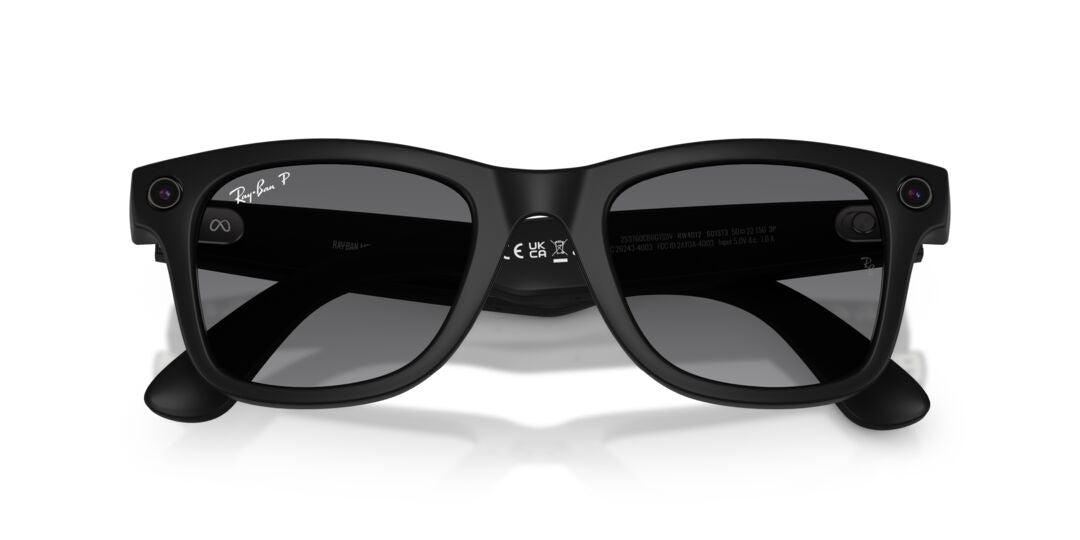 Lente Solar Ray Ban Meta Wayfarer L RW4012 Gen. 2 Negro