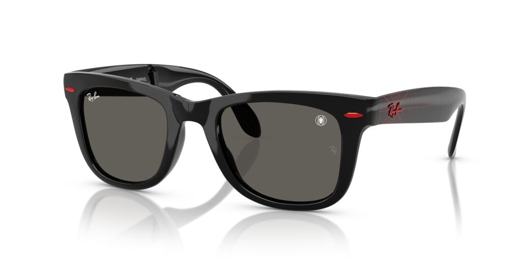 Lentes de Sol Ray Ban RB4105 MARVEL© - Spiderman Wayfarer Folding Negro
