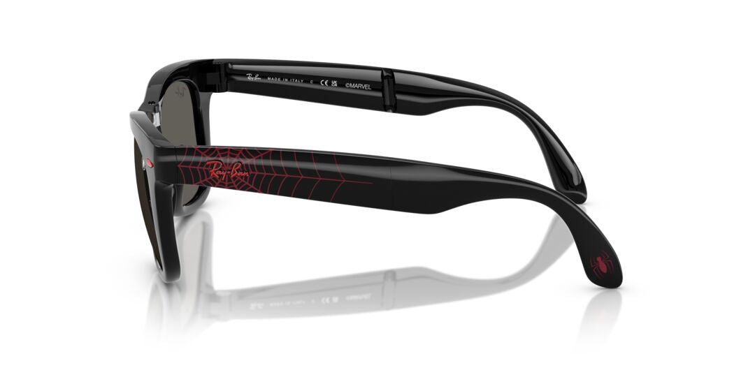 Lentes de Sol Ray Ban RB4105 MARVEL© - Spiderman Wayfarer Folding Negro