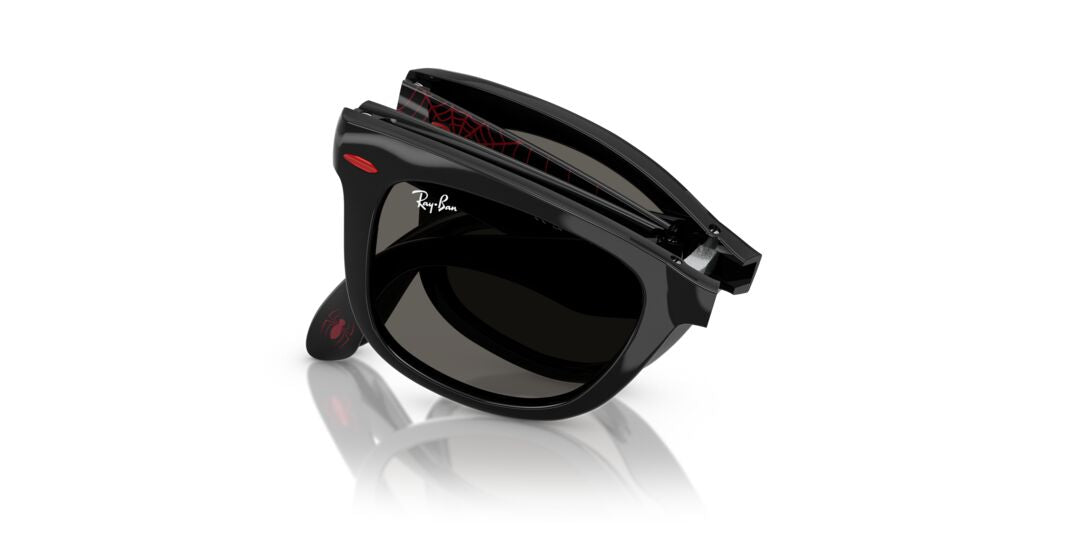Lentes de Sol Ray Ban RB4105 MARVEL© - Spiderman Wayfarer Folding Negro