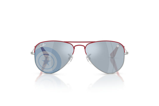 Lentes de Sol Ray Ban Kids MARVEL© - Captain America Mini Aviator Rojo