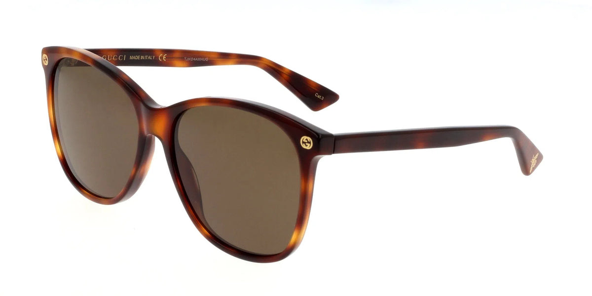 Lentes de Sol Gucci GG0024S Havana-Ópticas LUX, Ve Más Allá