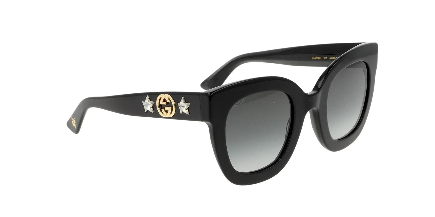 Lentes de Sol Gucci GG0208S Negro-Ópticas LUX, Ve Más Allá