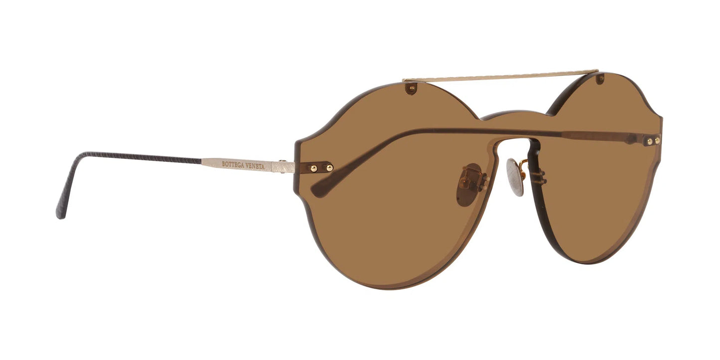 Lentes de Sol Bottega Veneta BV0207S Dorado-Ópticas LUX, Ve Más Allá