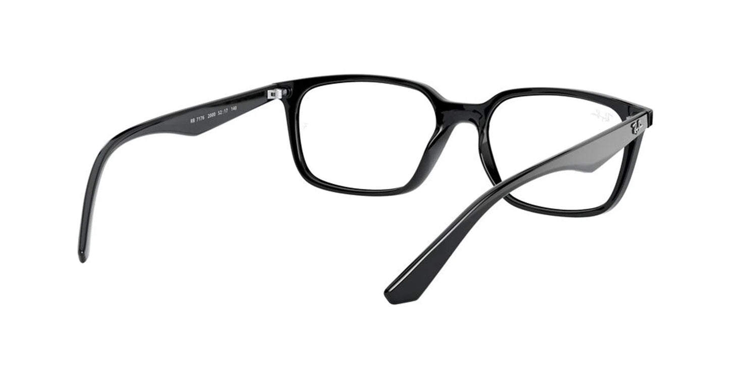 Lente Oftálmico Ray Ban RX7176 Negro-Ópticas LUX, Ve Más Allá